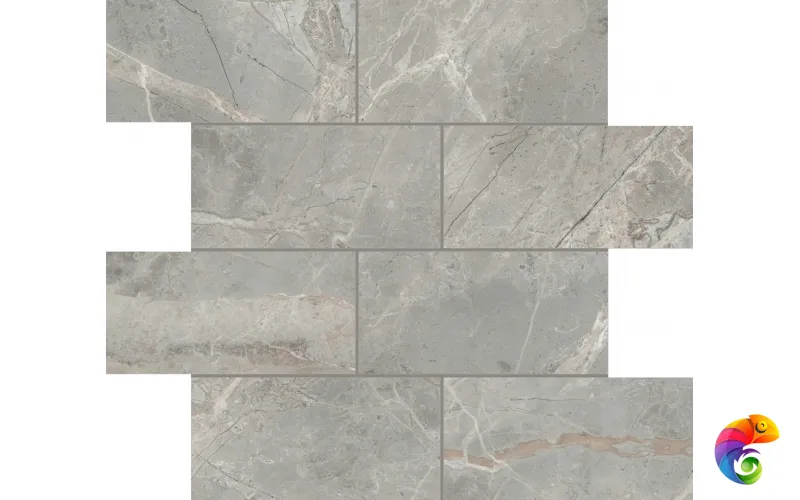 Мозаика ETOILE GRIS GLO 6MM MUR 7,5X15