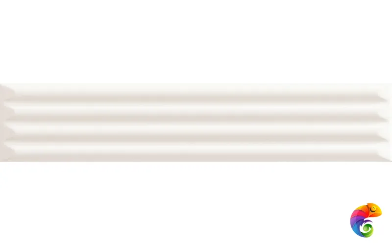 Керамическая плитка UP WHITE CANNETTATO GLOSSY 5x25