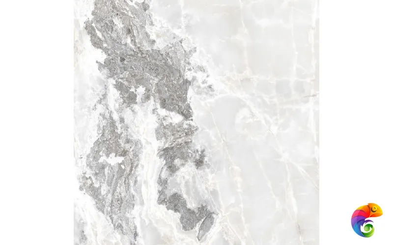 ONYX&MORE WHITE BLEND SATIN 6MM 80x80 RET