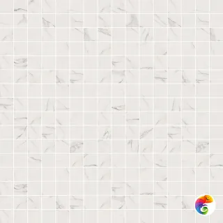 Мозаика SENSI MOS ART STATUARIO WHITE LUX+ 	30X30