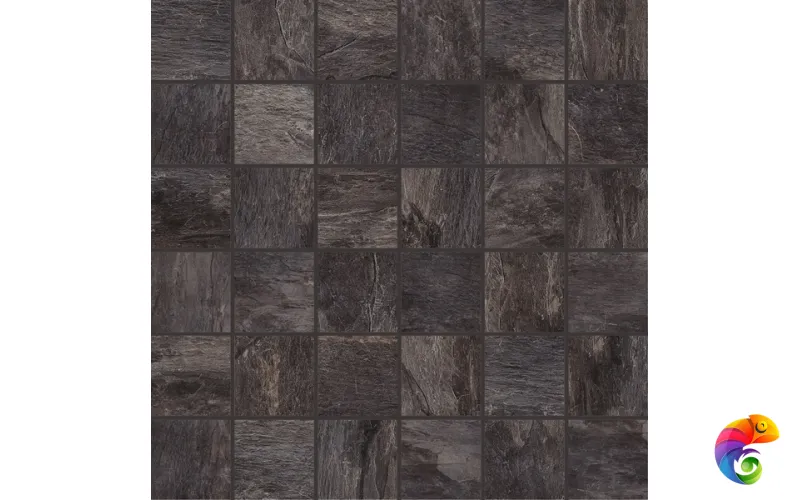 Мозаика ARDOISE NOIR MOSAICO 5x5 GRIP 30x30