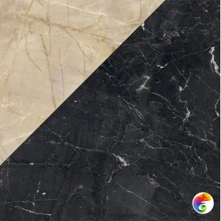 PLAY MARBLE BLACK  20x20