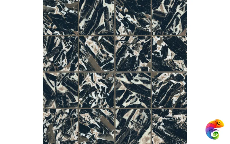 Мозаика ETOILE BROWN RIVER MAT 6MM MOS 7,5X7,5 (30x30)