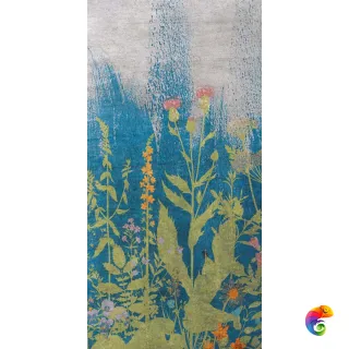 W&S D+ BOTANICAL BLUE A 160X320