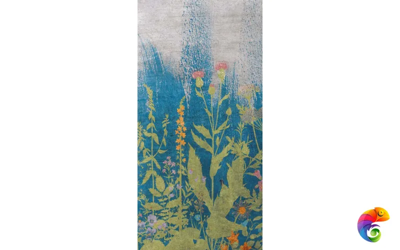 W&S D+ BOTANICAL BLUE A 160X320