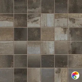 Мозаика MIX STEELWALK METAL RETT ( 36PZ ) 29,6X29,6