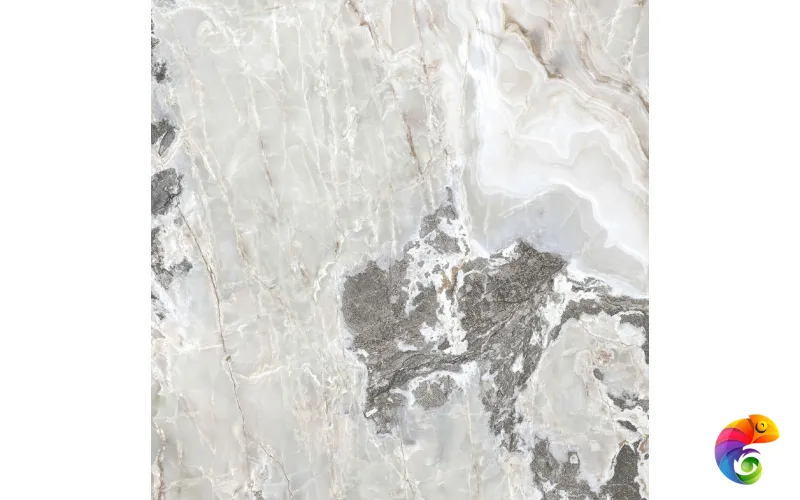 ONYX&MORE SILVER BLEND SATIN 6MM R 160X160