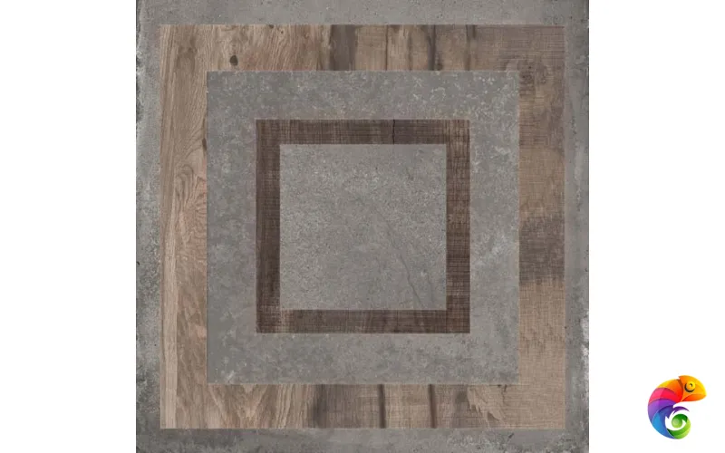 Керамический гранит  UNIKA GAME SMOKE RETT  60X60