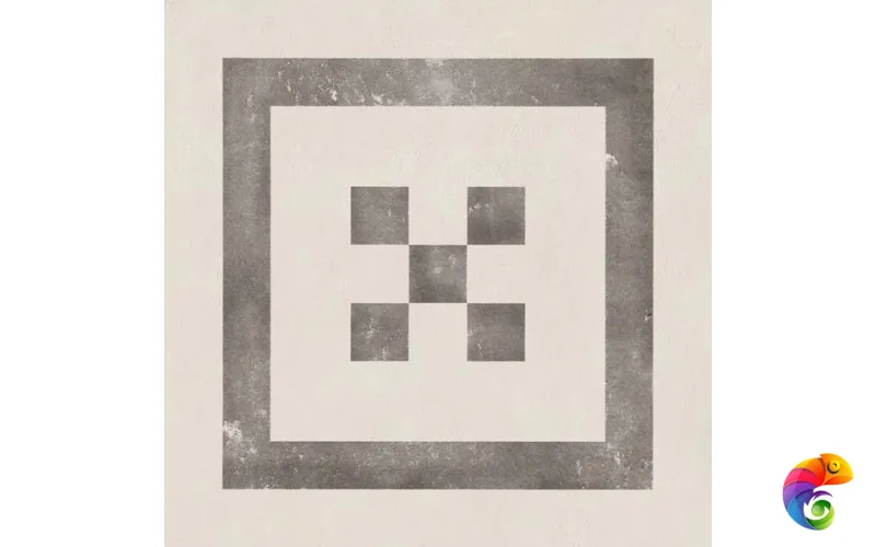 Декор DEC.COMBI 4 BIA/NERO RETT  30X30