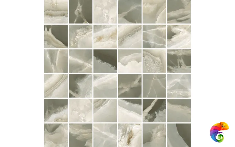 Мозаика JADE MALACHITE MOSAICO 4,7X4,7 LEV 30X30