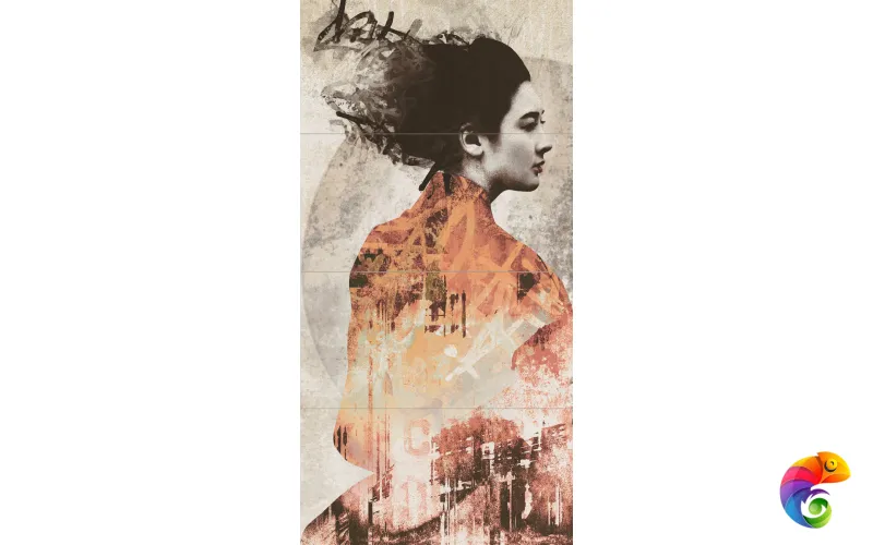 Декор PROGETTO COVER GEISHA 4PZ 120X240