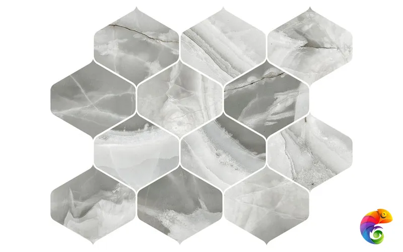 Мозаика JADE PERLA DECORO NINFA 27,7X35