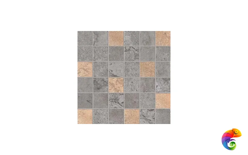 Мозаика ALPES RAW MOS.QUADR.GLAM LEAD	30X30