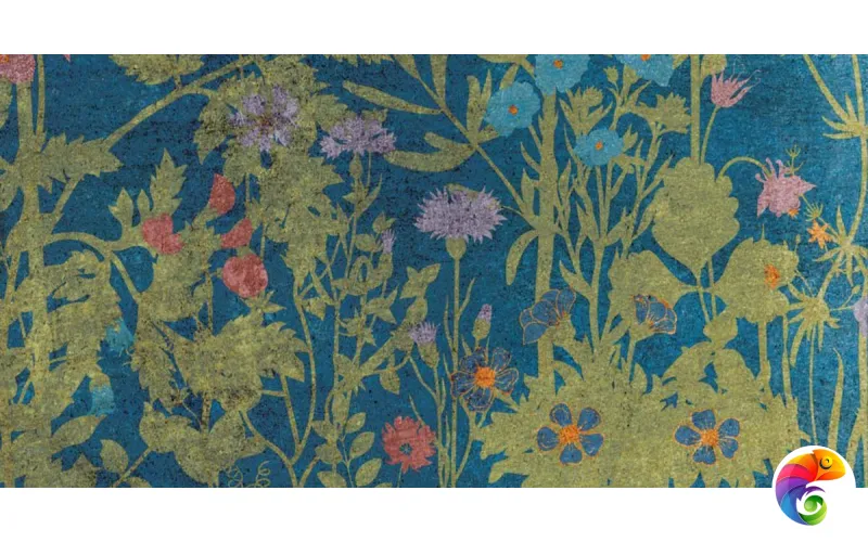 W&S D+  CP4 BOTANICAL BLUE B 120X240