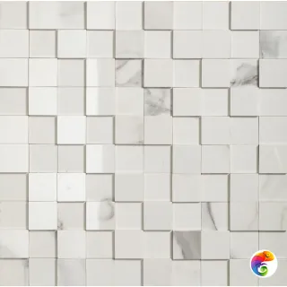 Мозаика I CLASSICI STATUARIO MOS.3D MIX 3X3