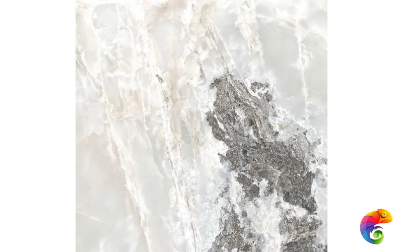 ONYX&MORE SILVER BLEND SATIN 6MM 80x80 RET