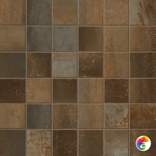 Мозаика MIX STEELWALK RUST RETT/LAPP ( 36PZ )	29,6X29,6