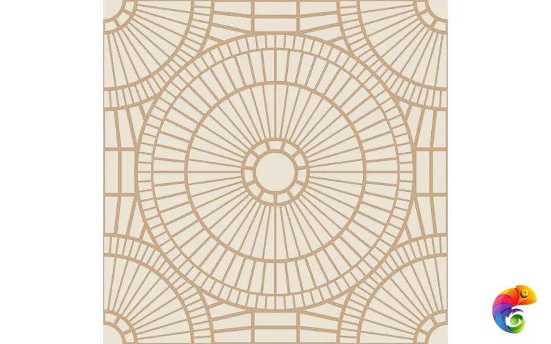 Керамогранит MOOOI NESTING ROOM DEC.LIBR. OWL GOLD NAT R60X60
