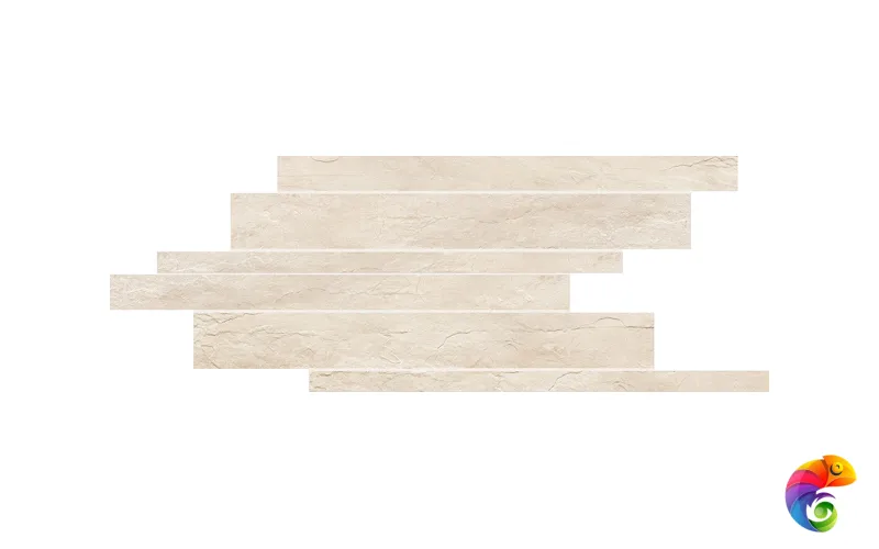 Керамогранит ARDOISE IVOIRE NAT MOD LISTELLO SFALSATO 21X40