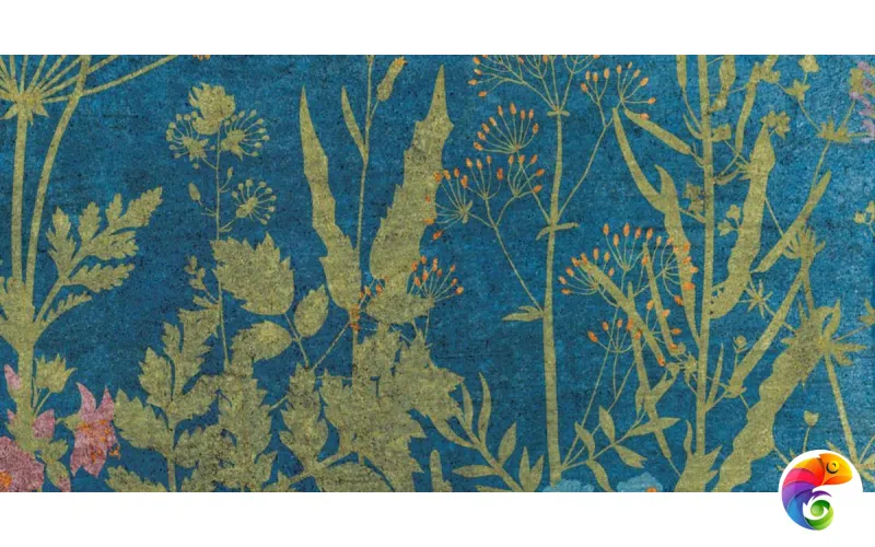 W&S D CP4 BOTANICAL BLUE B  120X240