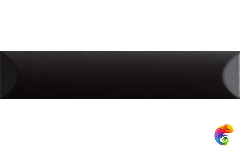 Керамическая плитка UP BLACK CUSCINO GLOSSY 25X5
