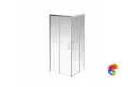 VE.90.SSD.CR Душевой уголок VETRO, раздвижной, квадратный, 90х90х195, хром