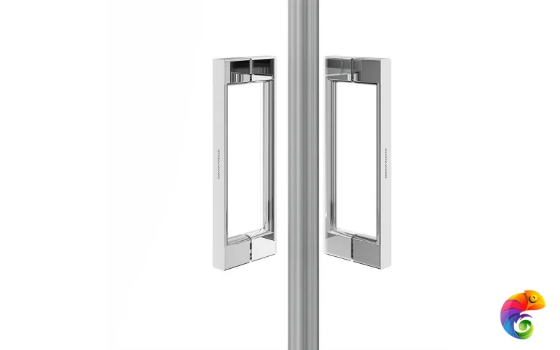 VE.90.SSD.CR Душевой уголок VETRO, раздвижной, квадратный, 90х90х195, хром