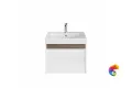 MO.60.1+1\WHT Тумба MODULA подвесная 60 с ящиком 1+1, белая глянцевая