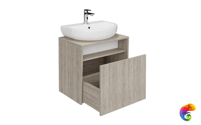 PRO.60.1\OAK.O Тумба PRO подвесная 1 ящик 60, дуб Орегон