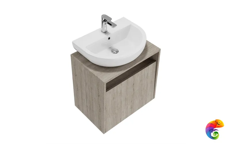 PRO.60.1\OAK.O Тумба PRO подвесная 1 ящик 60, дуб Орегон