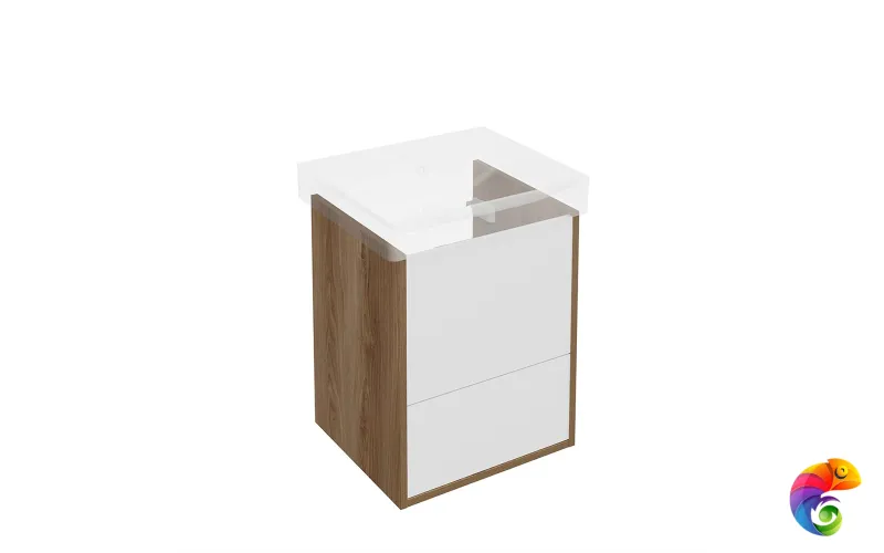 PRO.50.2/OLM Тумба PRO подвесная 2 ящика 50, вяз