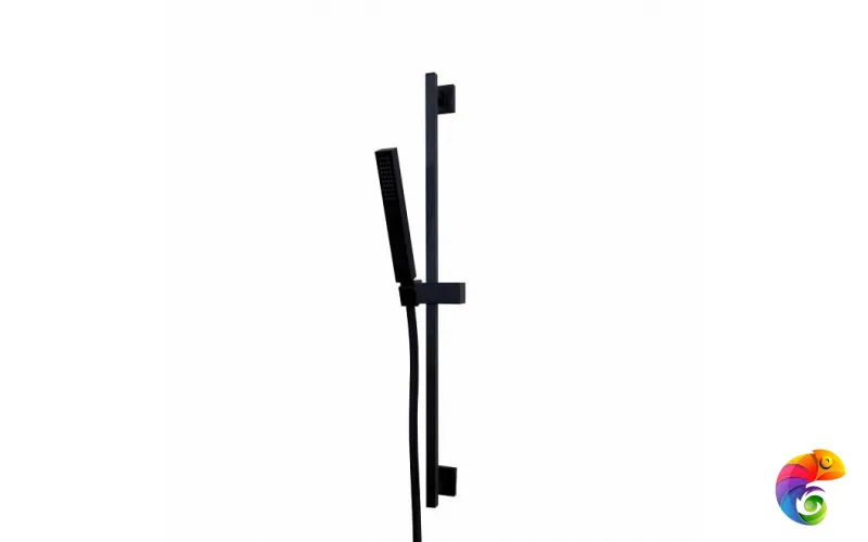 62056KM.01.093 Душевая стойка длиной 150 см без выхода для подачи воды матовый черный