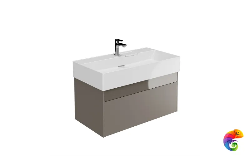 LOG.90.2/SAN Тумба LOGICA подвесная 2 ящика 90 см, песчаный