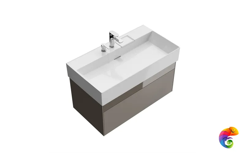 LOG.90.2/SAN Тумба LOGICA подвесная 2 ящика 90 см, песчаный