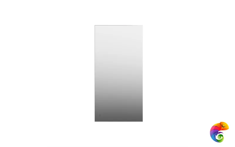 VE.S.mi.90/WHT Зеркало VETRATA S 450х900 мм, сенсор со сменой цвета подсветки и антизапотевание, белое