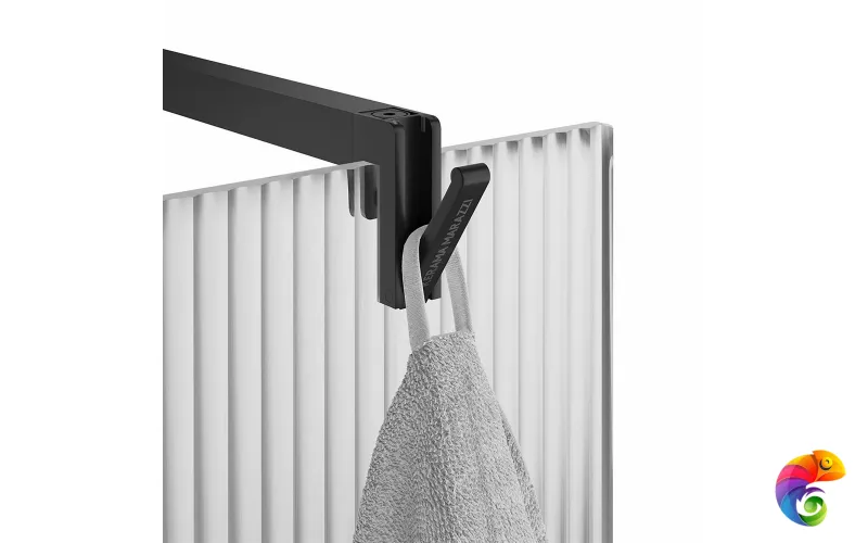 CT.120.WI.BLK.M Душевая перегородка CRISTALLO с рифленым стеклом, 120х210, матовый черный