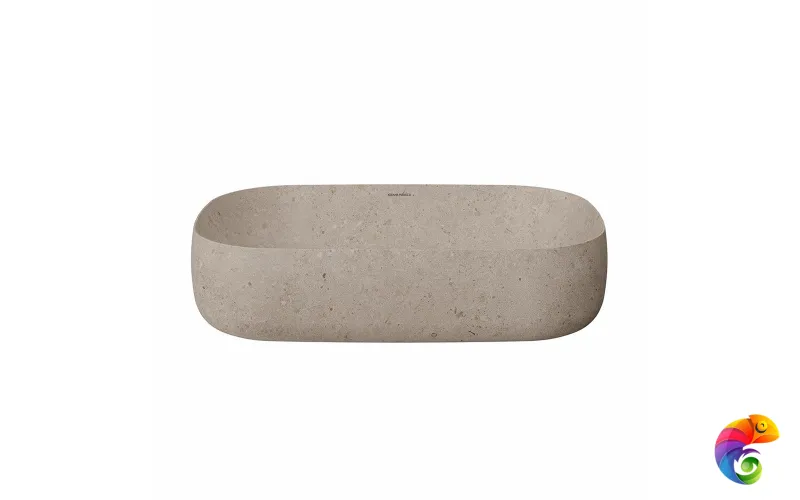 MA.wb.65/STB Раковина MAGICA накладная 65 с донным клапаном, бежевый камень