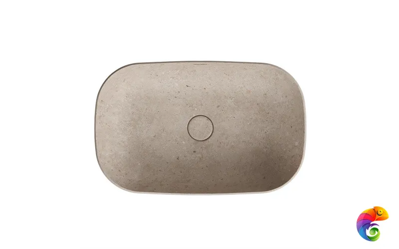 MA.wb.65/STB Раковина MAGICA накладная 65 с донным клапаном, бежевый камень