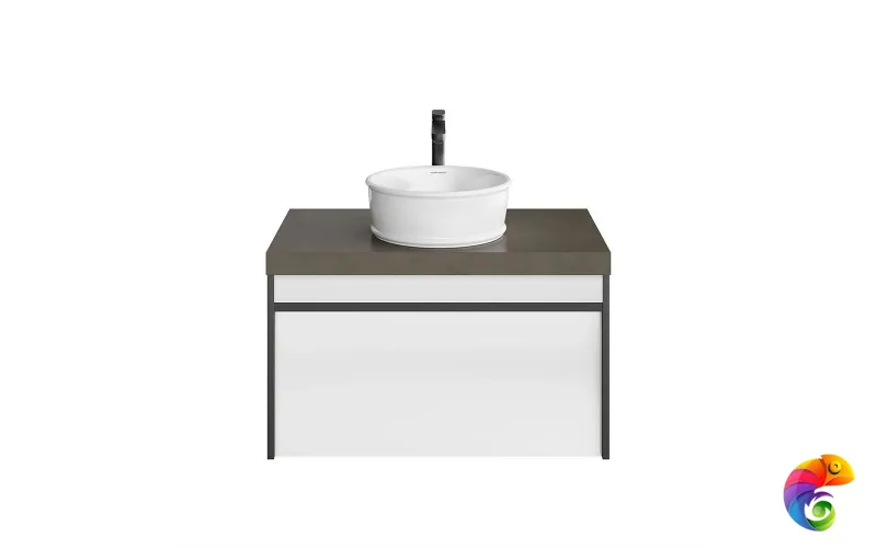 MOD.80.1+1/AR Тумба MODULA подвесная 80 с ящиком 1+1, арабика