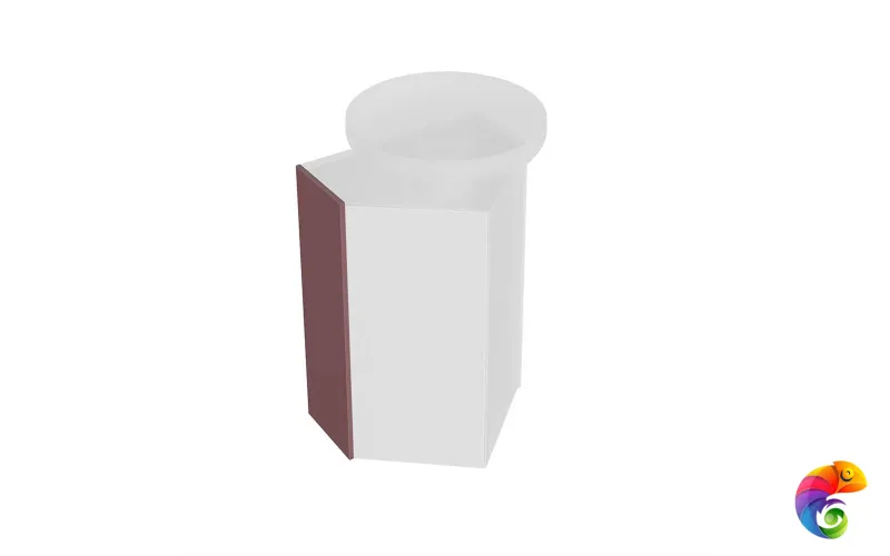 KMCASp21MMp0 Боковина универсальная для двух модулей CARAVAN, марокканский гранатовый