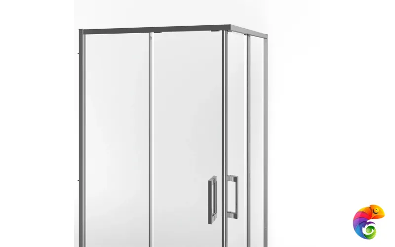 LN.100.SSD.CR Душевой уголок LINDO, раздвижной с функцией soft close, квадратный, 100х100х195, хром