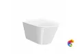 KMPMWc53GWh2 Унитаз Plaza Moderп/Плаза Модерн подвесной безободковый, с крепежом, белый глянцевый