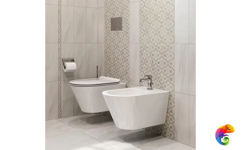 KMPMWc53GWh2 Унитаз Plaza Moderп/Плаза Модерн подвесной безободковый, с крепежом, белый глянцевый