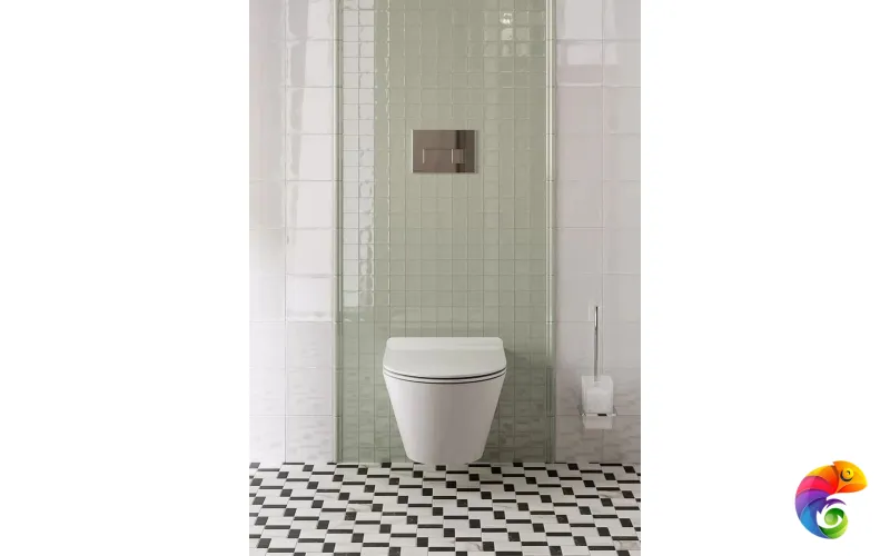 KMPMWc53GWh2 Унитаз Plaza Moderп/Плаза Модерн подвесной безободковый, с крепежом, белый глянцевый