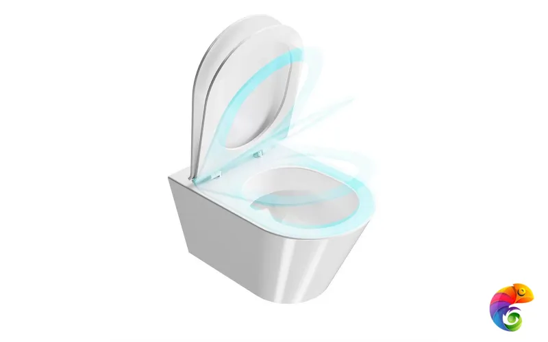 KMPMWc53GWh2 Унитаз Plaza Moderп/Плаза Модерн подвесной безободковый, с крепежом, белый глянцевый