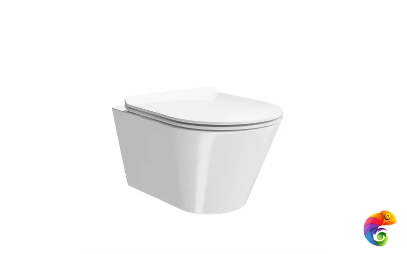 KMPMWc53GWh2 Унитаз Plaza Moderп/Плаза Модерн подвесной безободковый, с крепежом, белый глянцевый