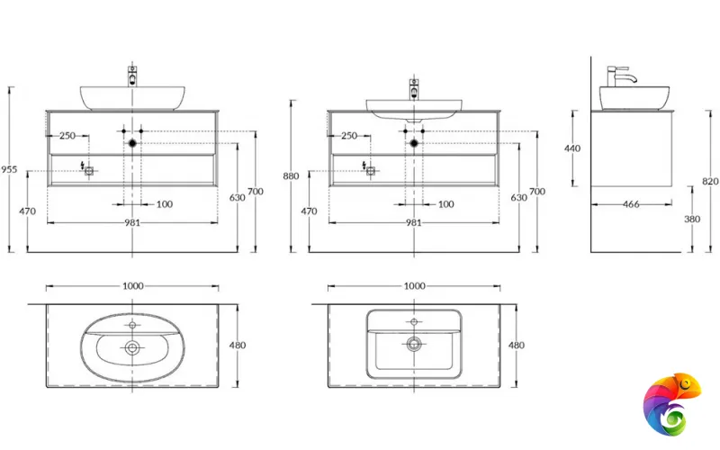 KMPMCb100MSg1 Тумба Plaza Modern/Плаза Модерн подвесная 100, нажимное открывание, 1 ящик, подсветка, белая матовая+шалфей