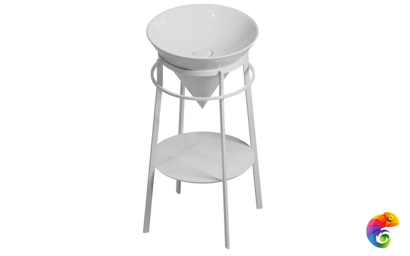 CO.44\WHT.M Метал.структура CONO 44 см, цвет: белый матовый