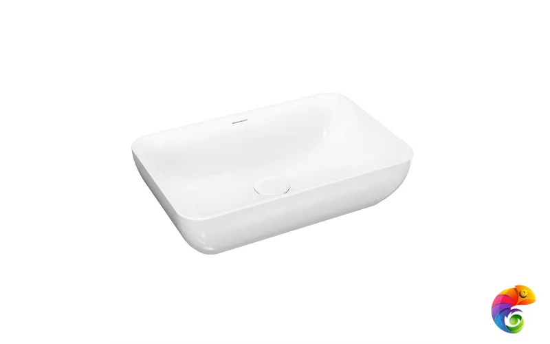 PLR.wb.55 Раковина PLAZA 55х36 cм накладная без отверстия под смеситель