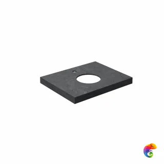 CN60.DL501320R Спец. изделие декоративное из керамогранита Роверелла 60х48, серый темный